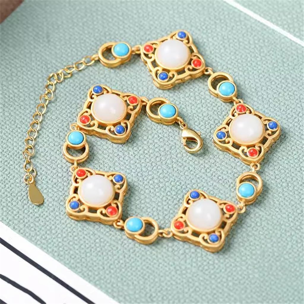 ASXDCP 工芸品: 中国風花ブレスレットブレスレット JZLTRSJ